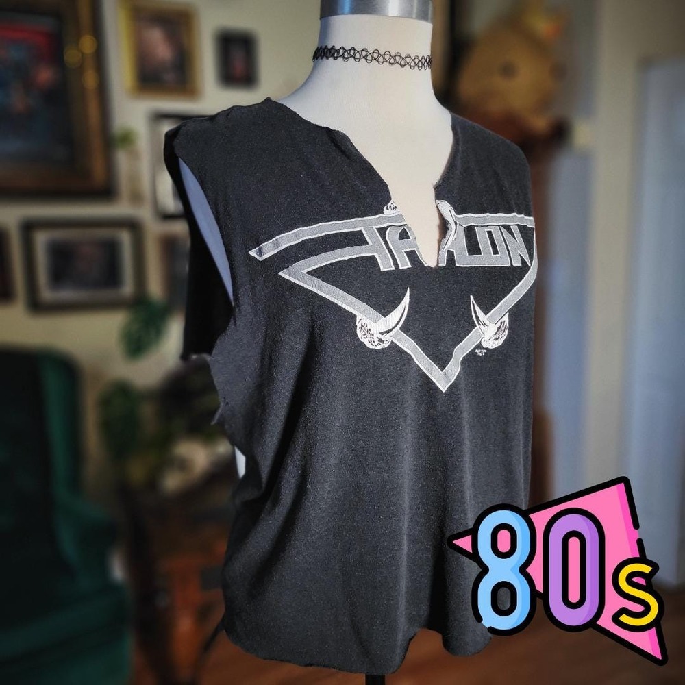 Talon Band Shirt Hide Your Daughter Vintage 80s Tour 89 Thrashed Rock Muscle Tee
